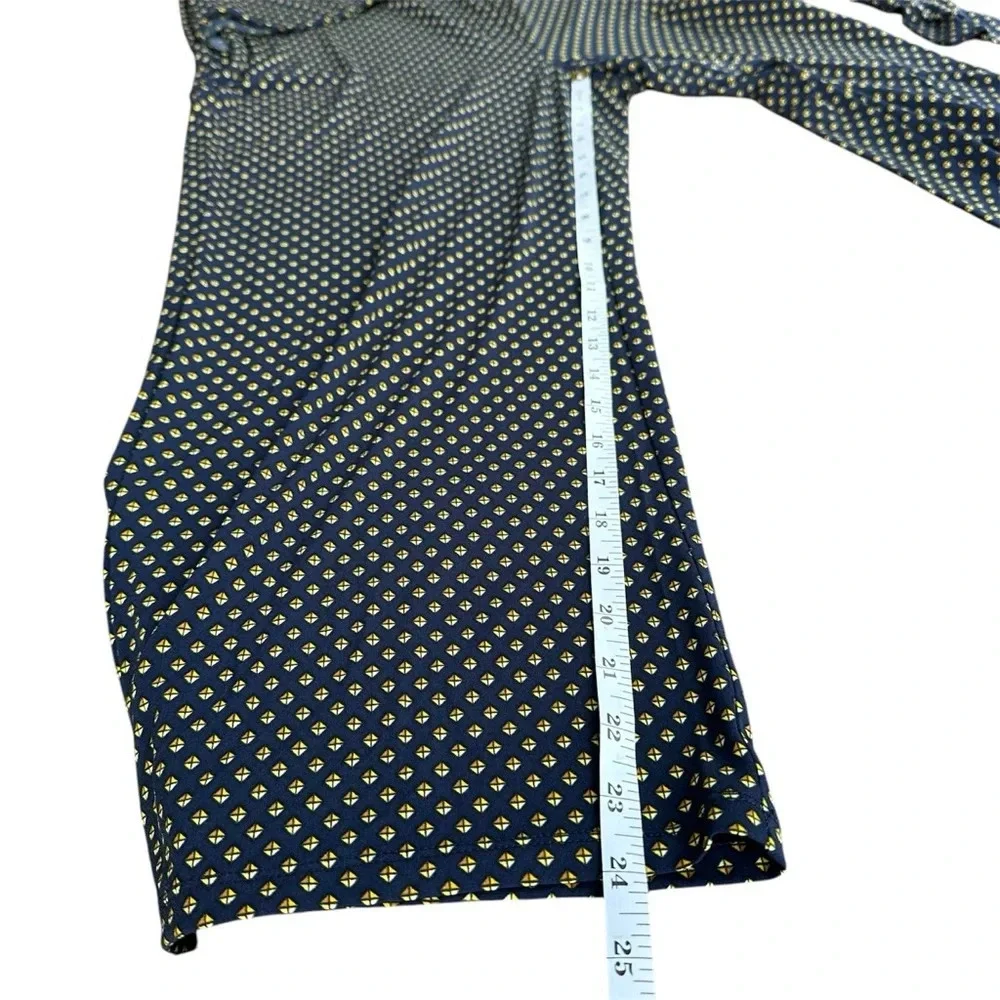 Michael Kors NWT Women's Pattern Side-Tie Sleeveless Navy Gold Jumpsuit Large